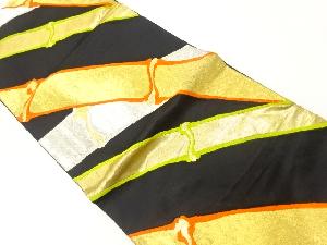 アンティーク　竹節模様織出し袋帯（材料）